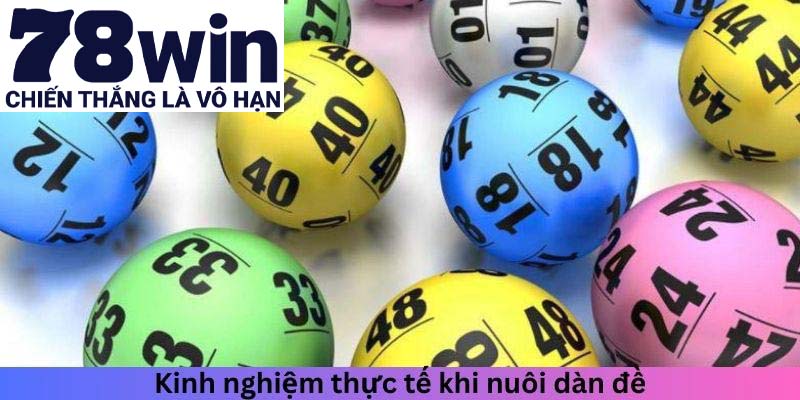 Kinh nghiệm thực tế khi nuôi dàn đề