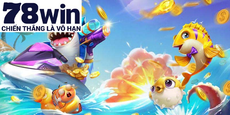 Giao diện lấp lánh ánh kim của vàng bạc và châu báu của bắn cá 78win