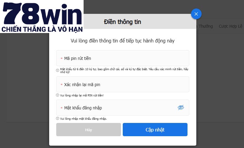 Quy trình rút tiền 78win diễn ra chỉ với ít phút